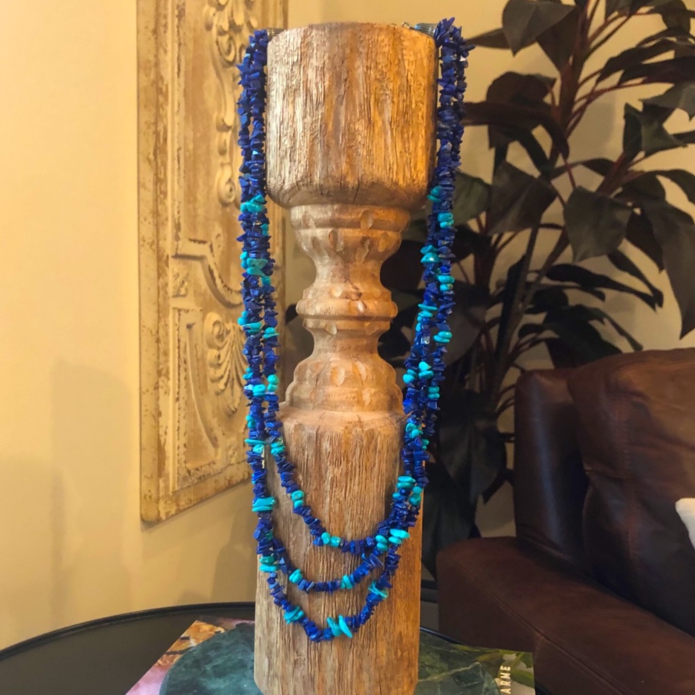 Turquoise and Lapis Layered Necklace